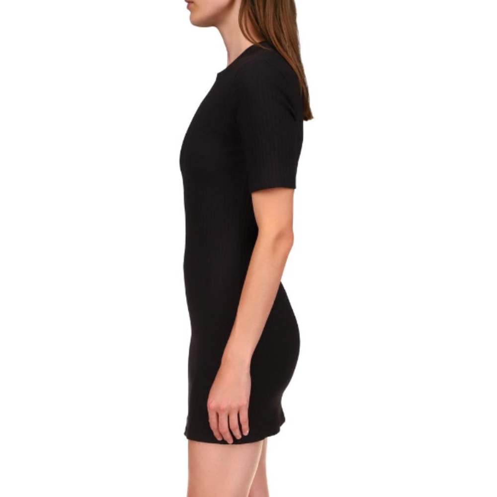 Sanctuary Ribbed Knit Mini Dress Black - Picture 4 of 9
